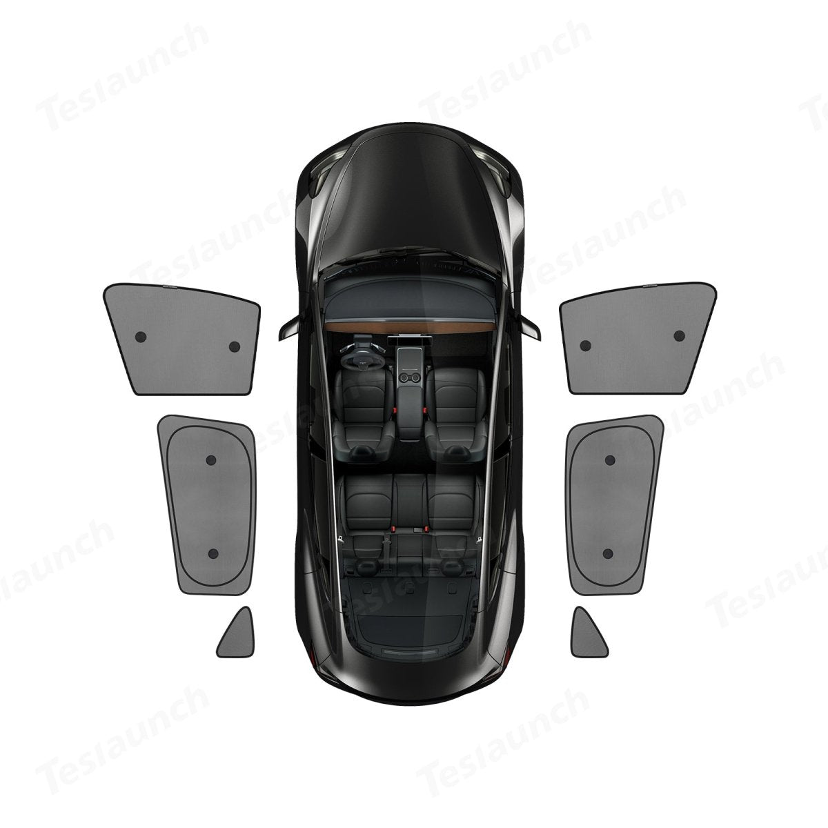 Model 3 Whole Car Sun Visor - Mesh Side Window Sunshade (2017+) - T-Launch