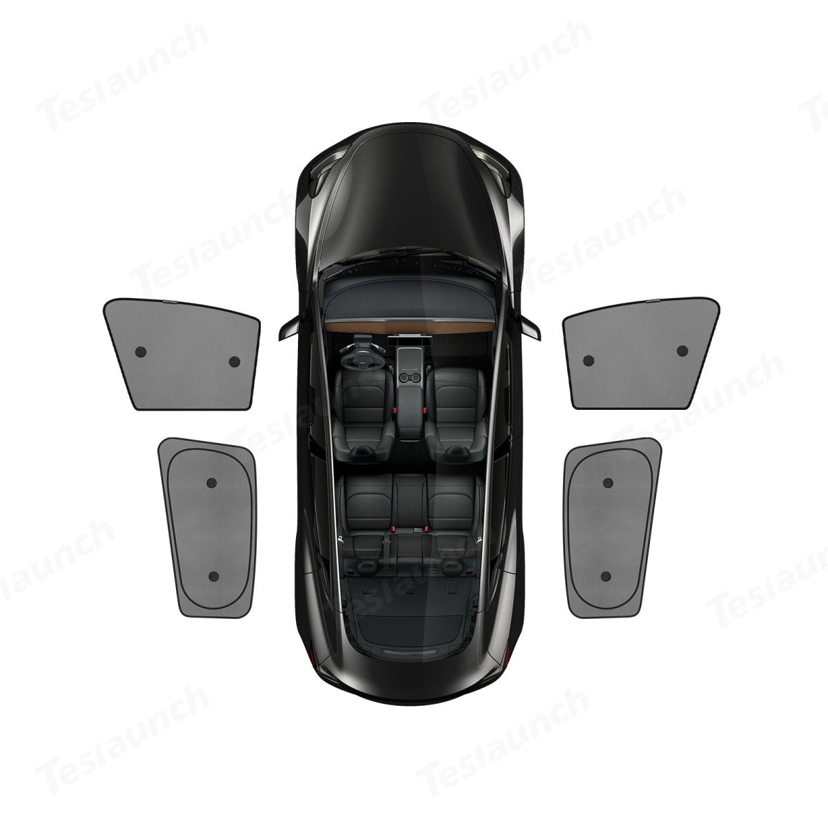 Model 3 Whole Car Sun Visor - Mesh Side Window Sunshade (2017+) - T-Launch