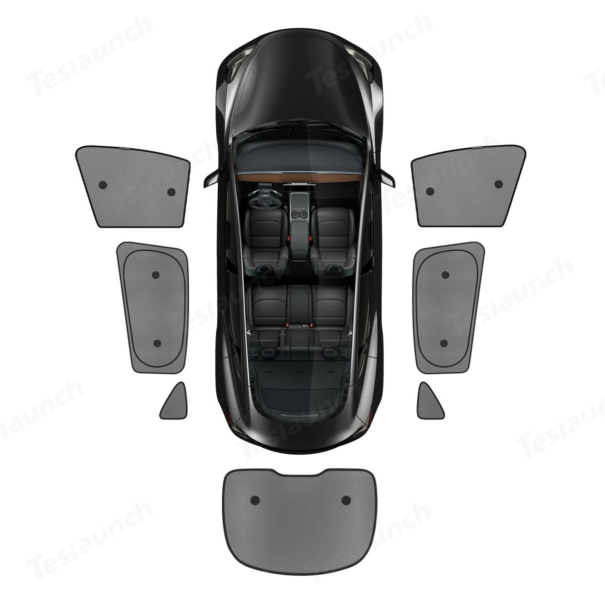 Model 3 Whole Car Sun Visor - Mesh Side Window Sunshade (2017+) - T-Launch