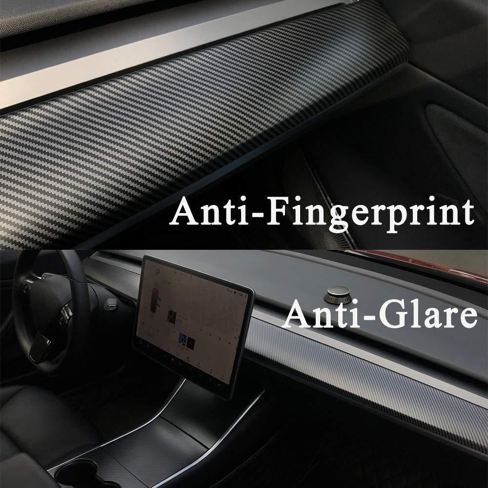 Model 3 & Y Dashboard Cover (Carbon Fiber Pattern ABS) (2017-2023) - T-Launch