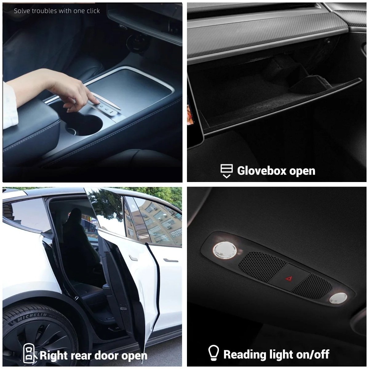 Model 3/Y 2021-2023 Central One-Touch Smart Button Controller for Tesla (Only Left-hand Drive) - T-Launch