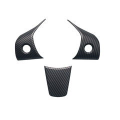 Model 3/Y Carbon Fiber Steering Wheel Trim (Carbon Fiber Pattern ABS) for Tesla(2017-2023) - T-Launch