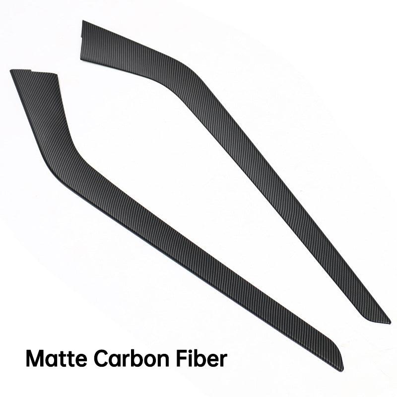 Model 3/Y Center Console Side Panel Caps, Decoration Wrap Cover (2 Pcs) (Carbon Fiber Pattern ABS) (Gen. 2) (2021-2023) - T-Launch