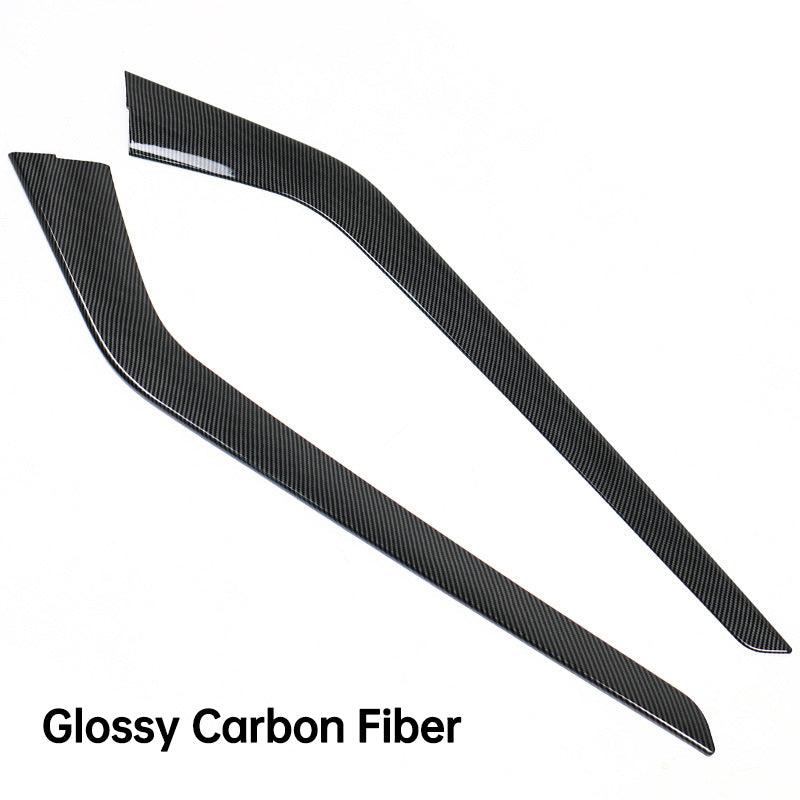 Model 3/Y Center Console Side Panel Caps, Decoration Wrap Cover (2 Pcs) (Carbon Fiber Pattern ABS) (Gen. 2) (2021-2023) - T-Launch