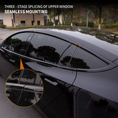 Model 3/Y Chrome Delete Kit for Tesla, Windows Glossy Matte Black Cover Kit (10 Pcs) (2017-2023) - T-Launch