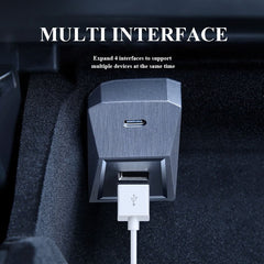 Model 3/Y Cybertruck Style Glove Box 4 in 1 USB Hub Docking Station for Tesla - T-Launch