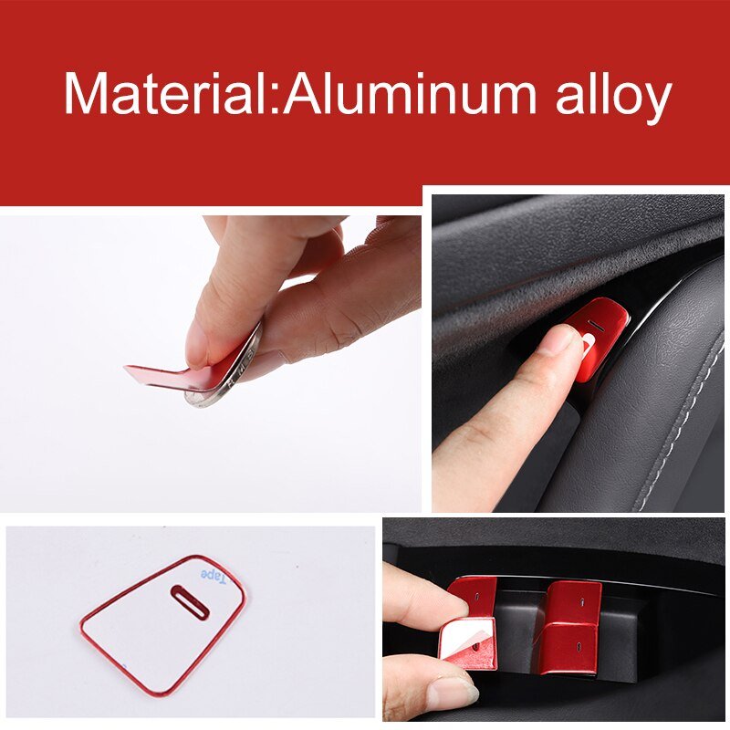Model 3/Y Door Button Glass Lifting Patch for Tesla(2017-2023) - T-Launch