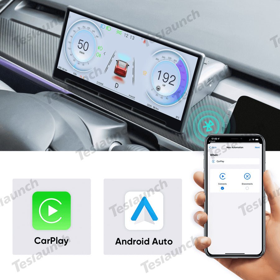 Model 3/Y F9 9 Inches Touch Screen Carplay/Android Auto Smart Dashboard - T-Launch