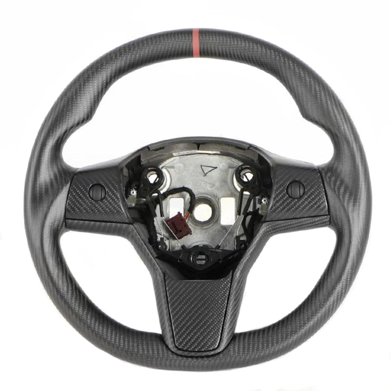 Model 3/Y Full Carbon Fiber Steering Wheel - T-Launch