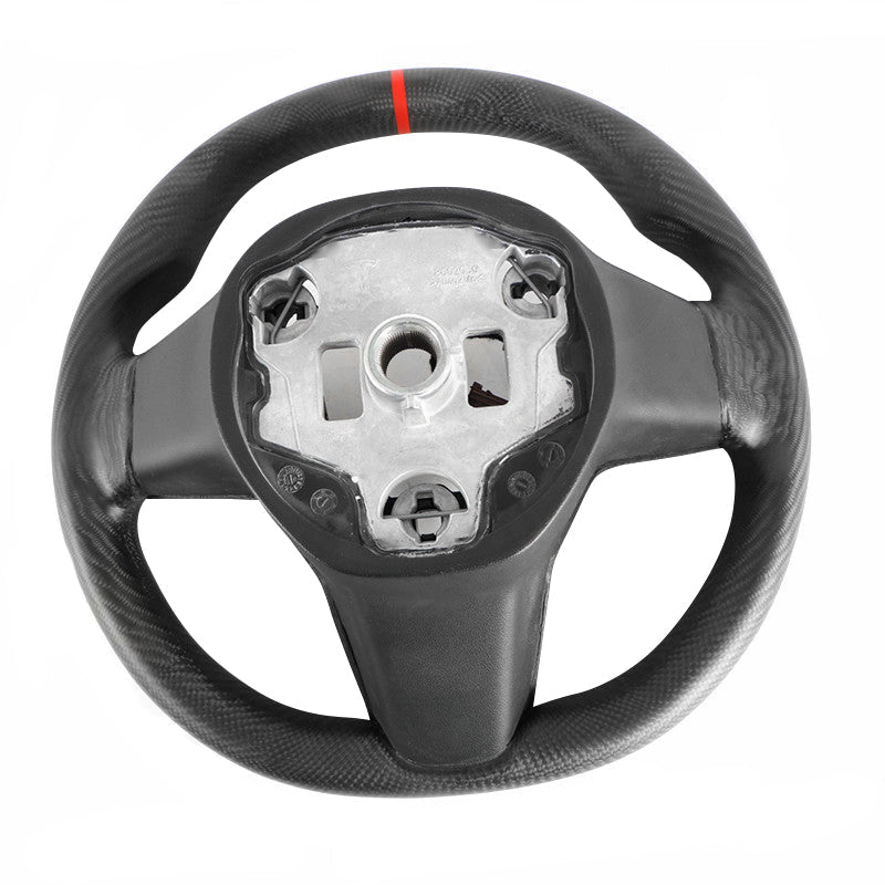 Model 3/Y Full Carbon Fiber Steering Wheel - T-Launch
