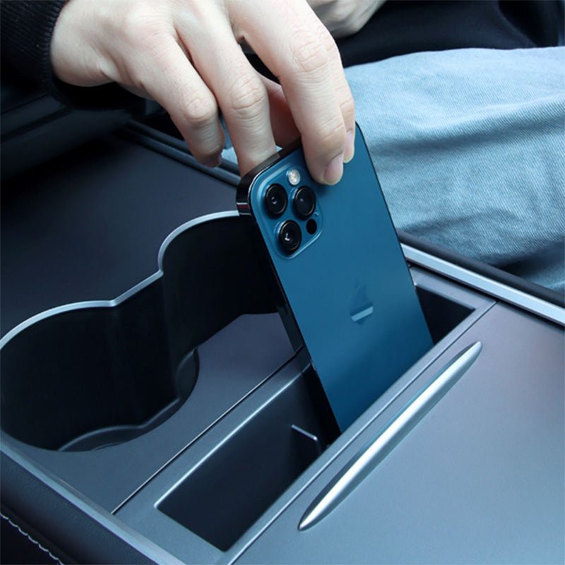 Model 3/Y Phone Storage Organizer Central Control Storage Box For Tesla(2021-2023) - T-Launch