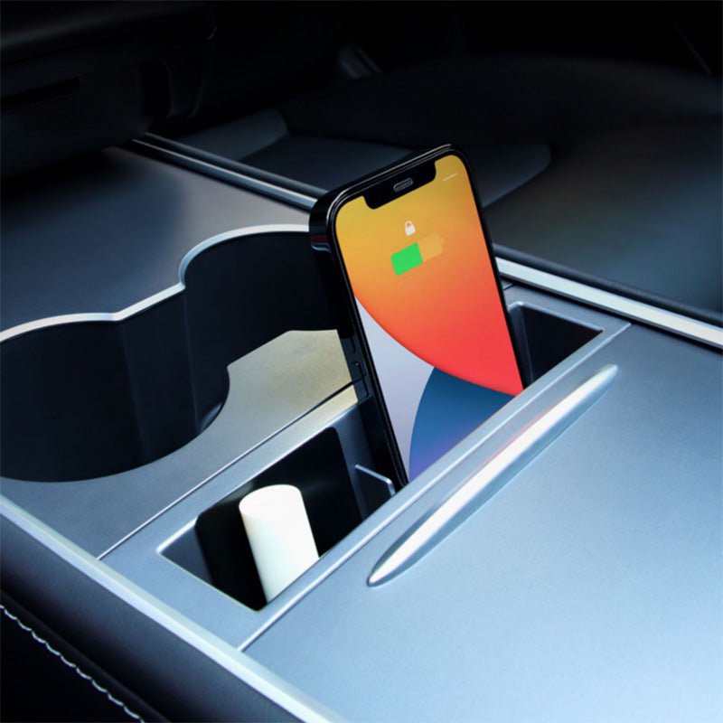 Model 3/Y Phone Storage Organizer Central Control Storage Box For Tesla(2021-2023) - T-Launch