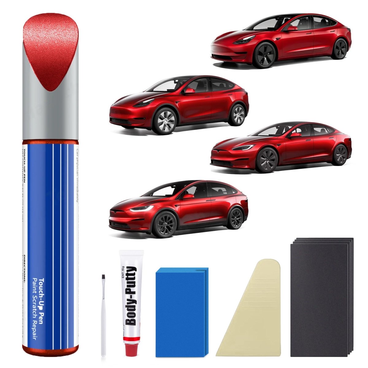 Model 3/Y/S/X Car Body Color Paint Repair Pen Kit for Tesla - OEM Original Touch Up Paint Pen - T-Launch
