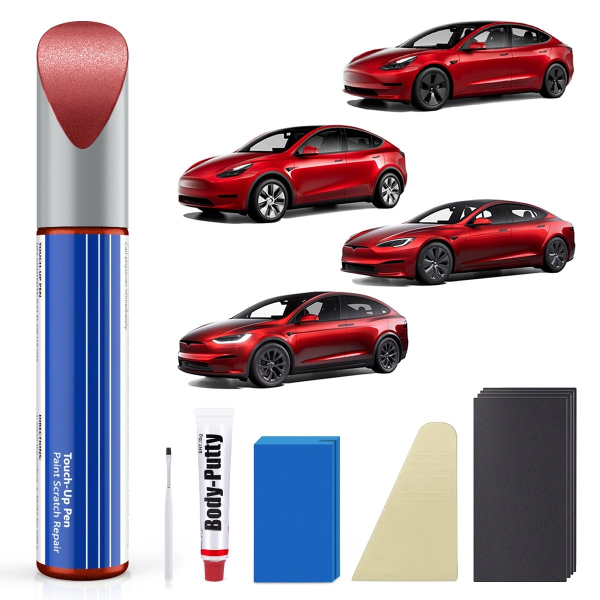 Model 3/Y/S/X Car Body Color Paint Repair Pen Kit for Tesla - OEM Original Touch Up Paint Pen - T-Launch
