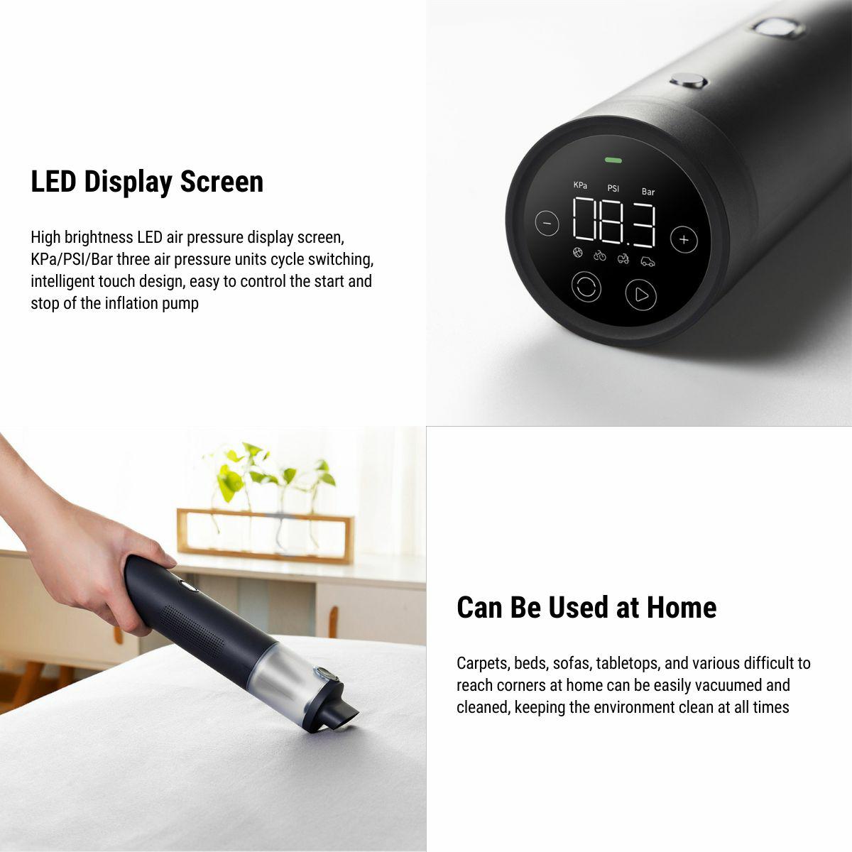 Model 3/Y/S/X/Cybertruck Handheld Cordless Vacuum Cleaner Inflatable Two-In-One - T-Launch