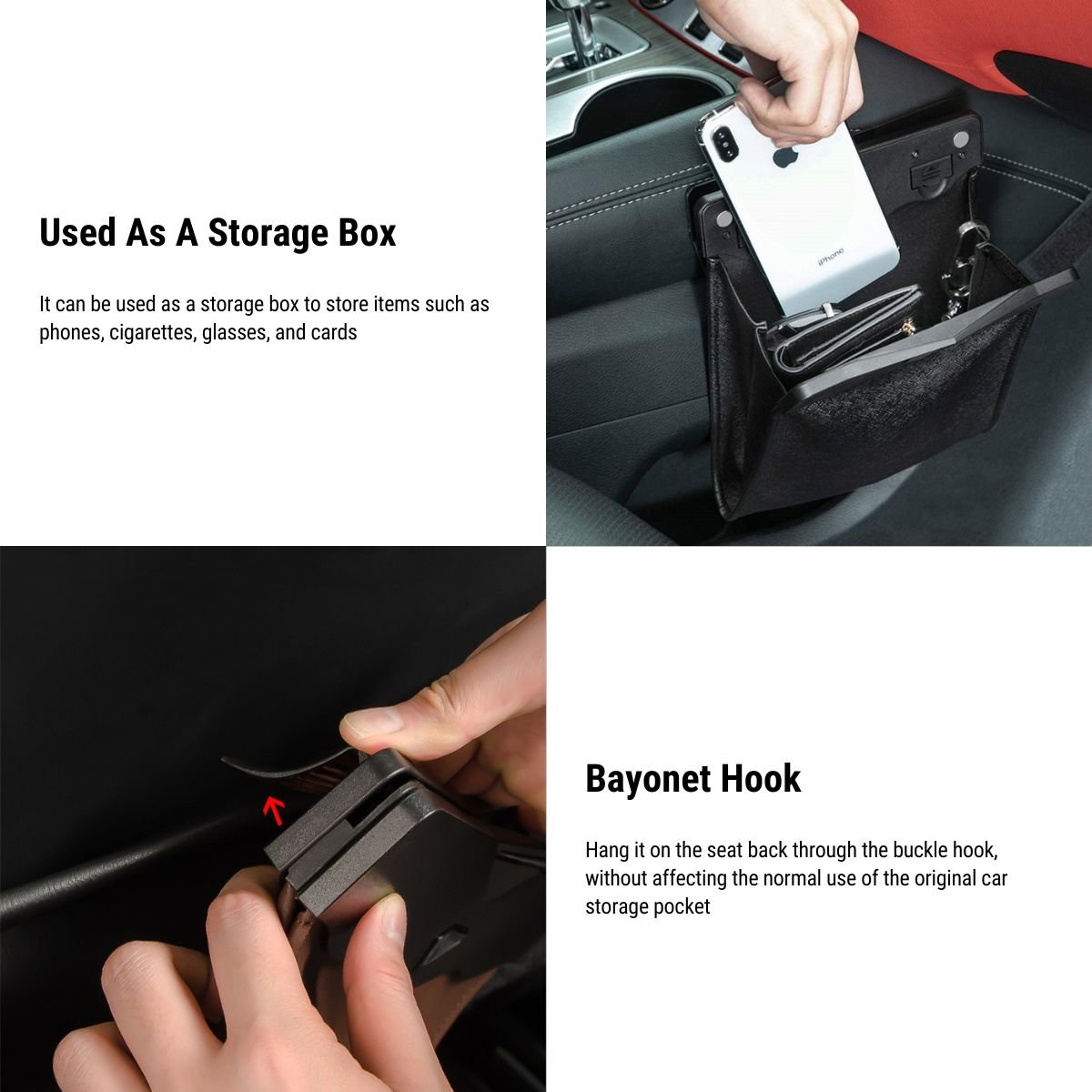 Model 3/Y/X/S LED Car Garbage Bag Seat Garbage Bag for Tesla - T-Launch