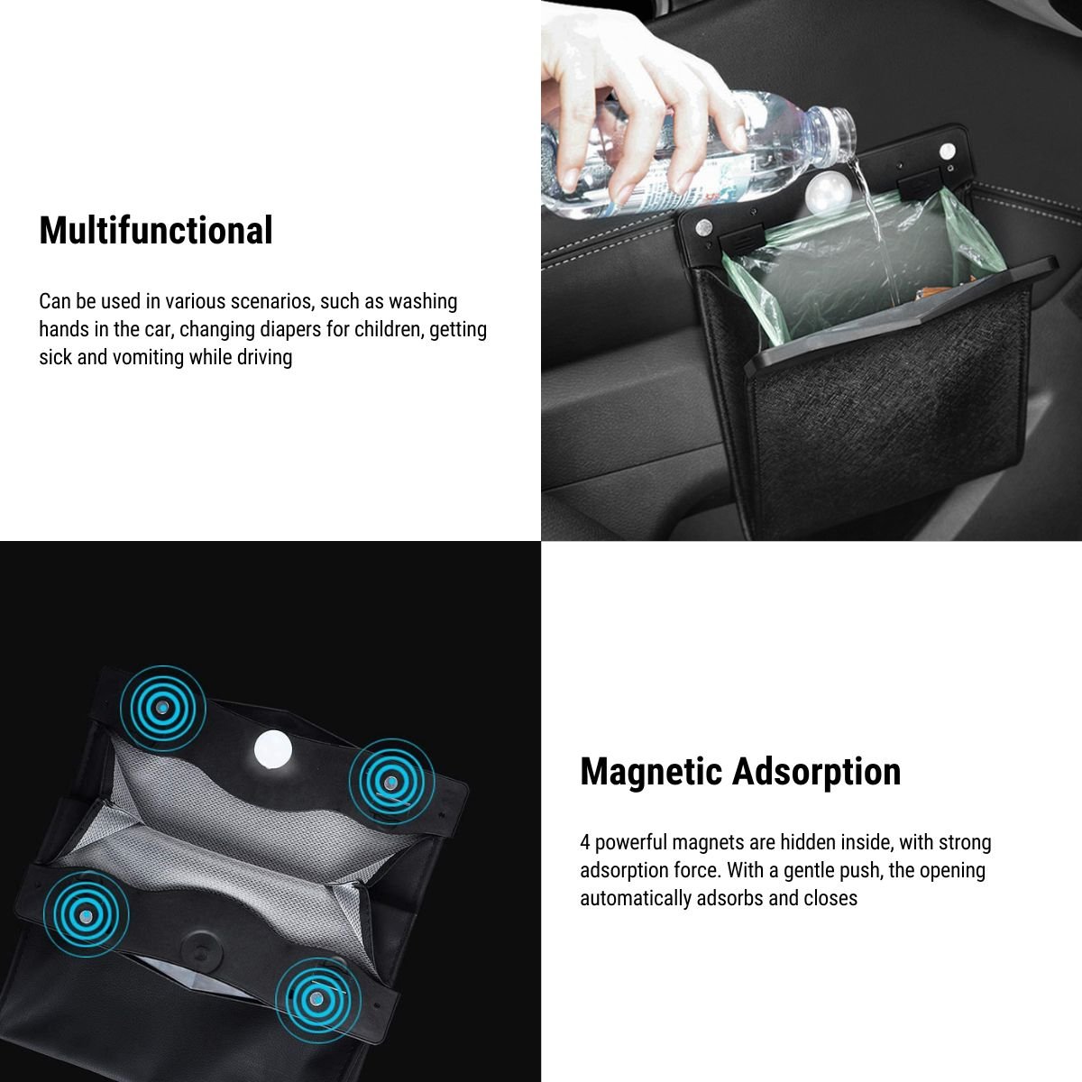 Model 3/Y/X/S LED Car Garbage Bag Seat Garbage Bag for Tesla - T-Launch
