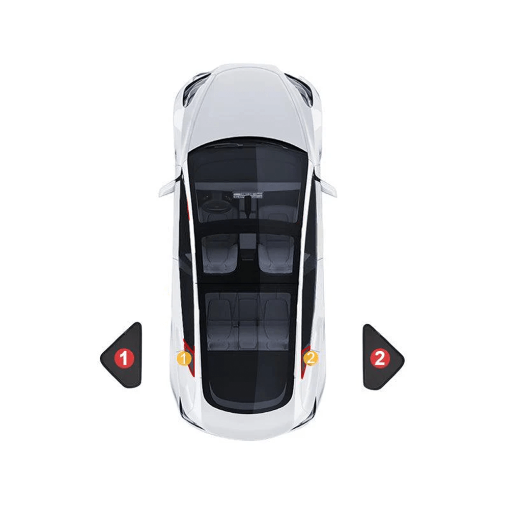 Model S(2012+) Privacy Thermal Insulated Curtains Window Camping Sunshades for Tesla - T-Launch