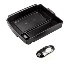 Model S/X Center Console Organizer Storage Box With Wireless Phone Charger (2016-2020) - T-Launch