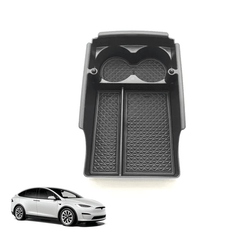 Model X/S Center Console Organizer with Cup Holder for Tesla(2016-2020) - T-Launch