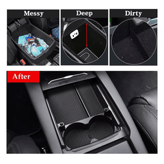Model X/S Center Console Organizer with Cup Holder for Tesla(2016-2020) - T-Launch