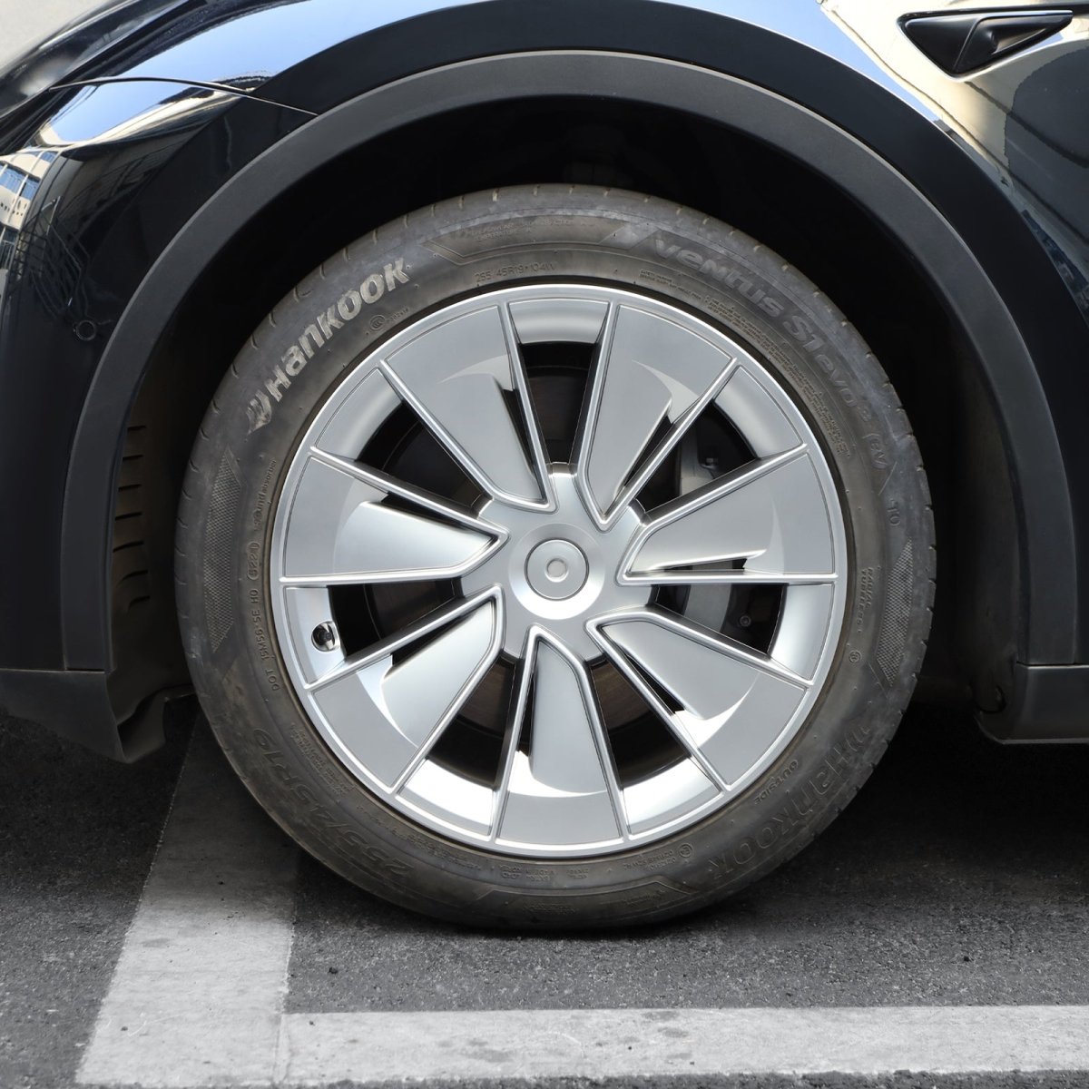 Model Y 19" Gemini Wheel Hubcaps (Set of 4) for Tesla Model Y - Inspired by Model 3 Highland Performance 20'' Forged Wheels - T-Launch