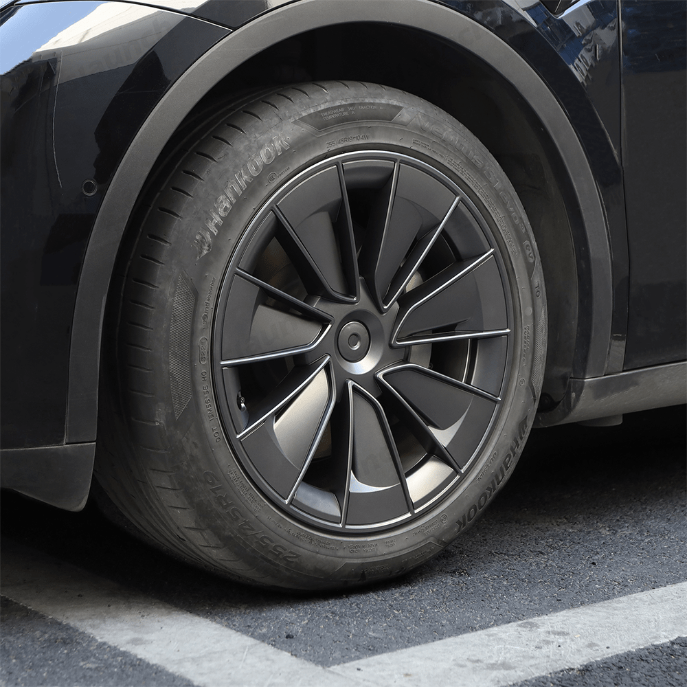 Model Y 19" Gemini Wheel Hubcaps (Set of 4) for Tesla Model Y - Inspired by Model 3 Highland Performance 20'' Forged Wheels - T-Launch