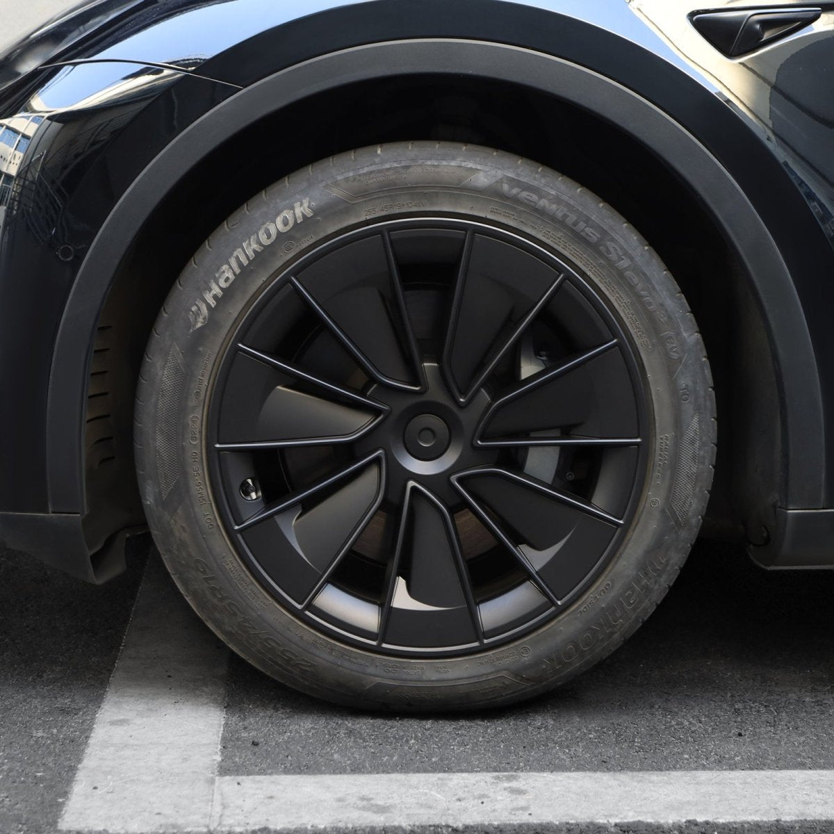 Model Y 19" Gemini Wheel Hubcaps (Set of 4) for Tesla Model Y - Inspired by Model 3 Highland Performance 20'' Forged Wheels - T-Launch