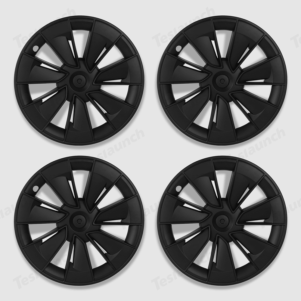 Model Y 19" Gemini Wheel Hubcaps (Set of 4) for Tesla Model Y - Inspired by Model 3 Highland Performance 20'' Forged Wheels - T-Launch