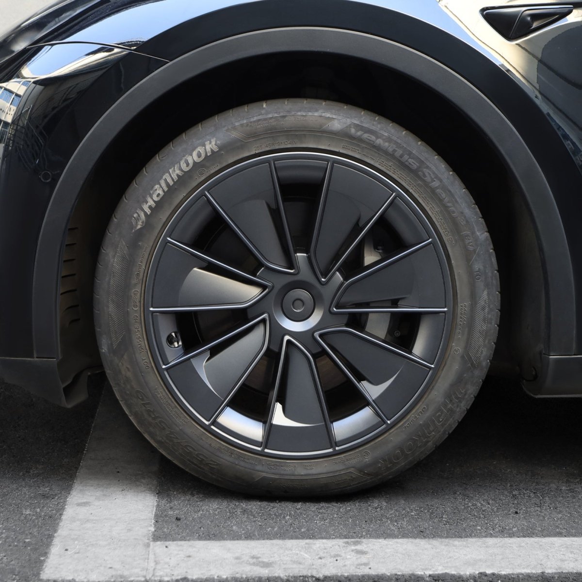 Model Y 19" Gemini Wheel Hubcaps (Set of 4) for Tesla Model Y - Inspired by Model 3 Highland Performance 20'' Forged Wheels - T-Launch