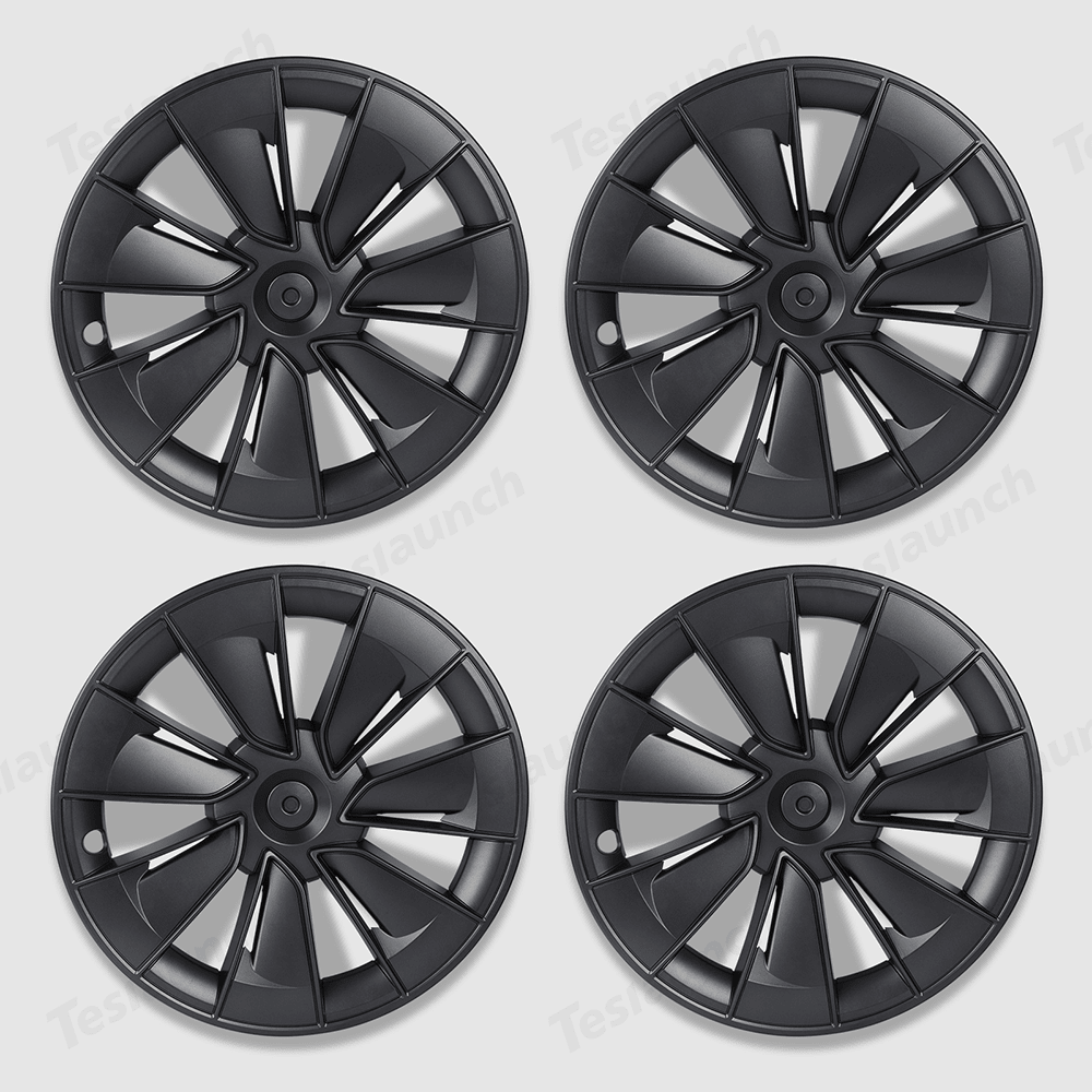 Model Y 19" Gemini Wheel Hubcaps (Set of 4) for Tesla Model Y - Inspired by Model 3 Highland Performance 20'' Forged Wheels - T-Launch