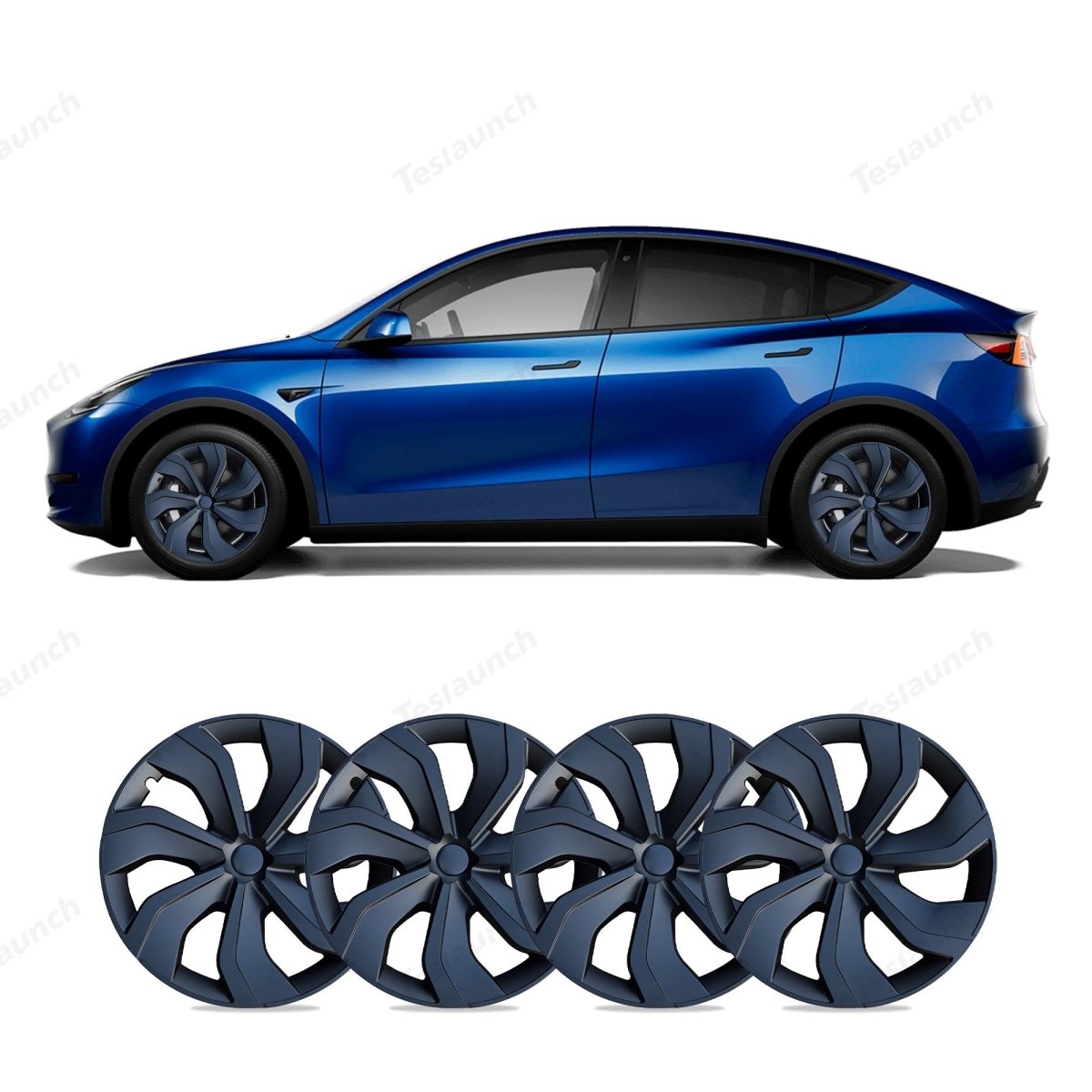 Model Y 19'' Gemini Wheels Cover Hubcaps Replacement 4PCS for Tesla (2020-2024) - T-Launch