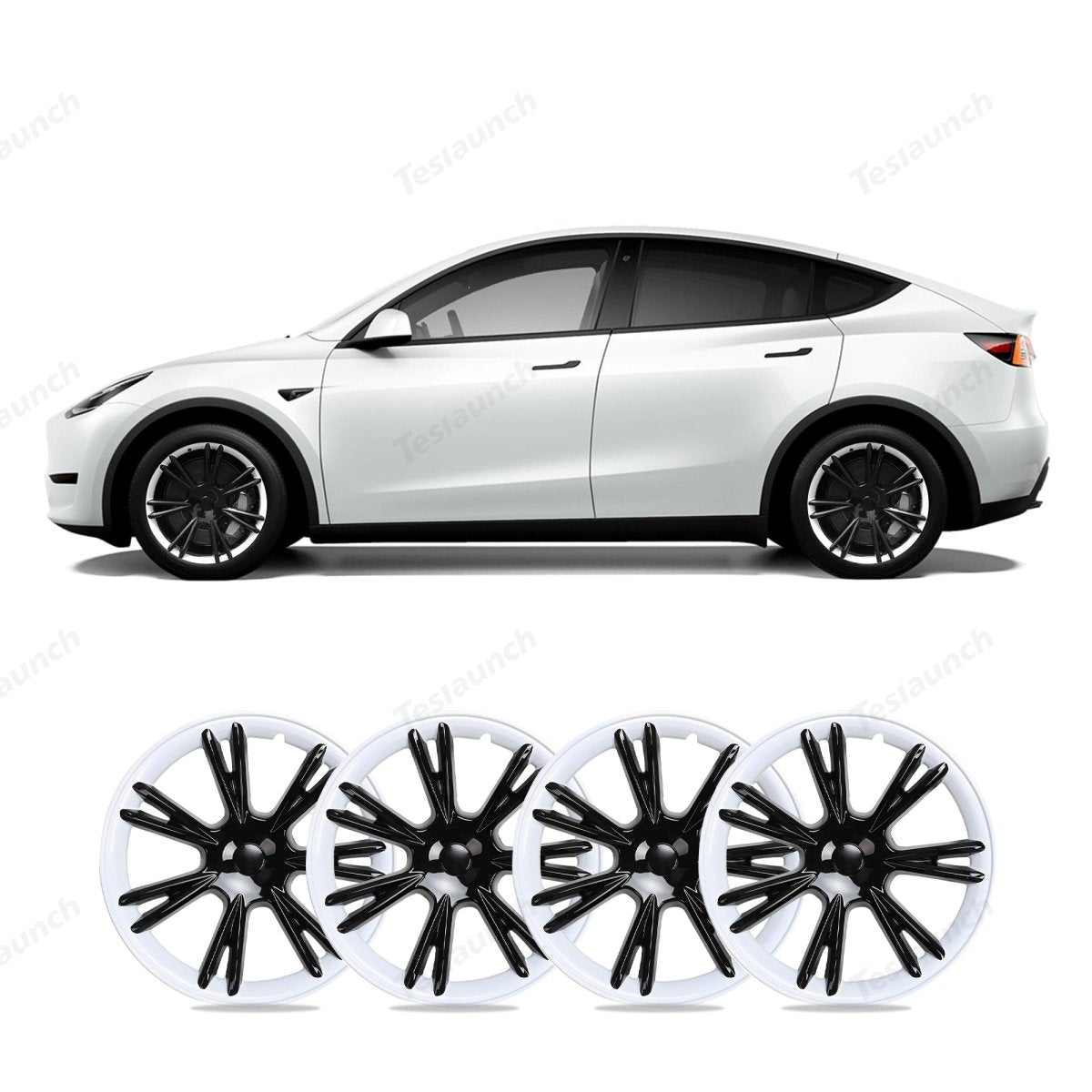 Model Y 19'' Gemini Wheels Cover Hubcaps Replacement 4PCS for Tesla (2020-2024) - T-Launch