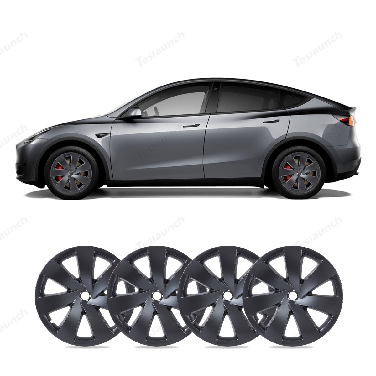 Model Y 19'' Gemini Wheels Cover Hubcaps Replacement 4PCS for Tesla (2020-2024) - T-Launch