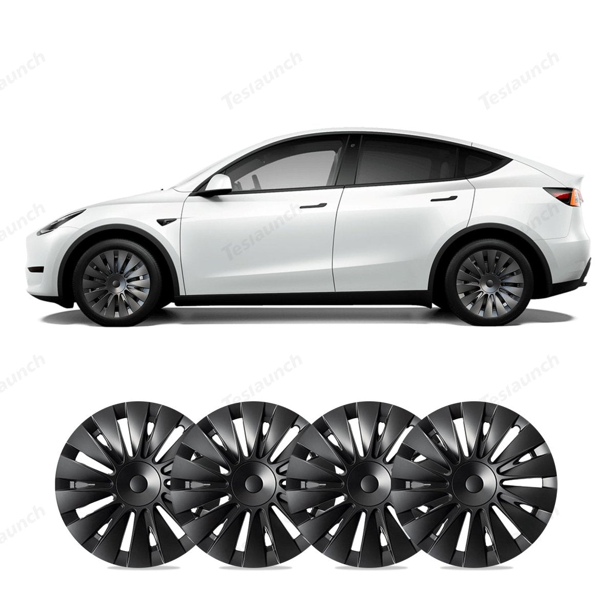 Model Y 19'' Gemini Wheels Cover Hubcaps Replacement 4PCS for Tesla (2020-2024) - T-Launch
