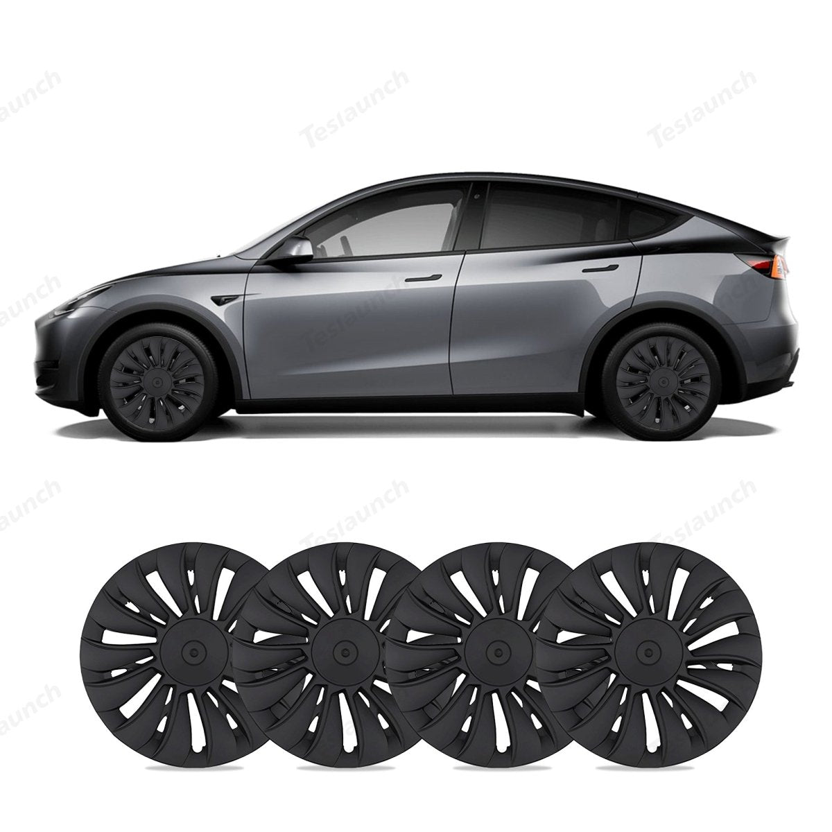 Model Y 19'' Gemini Wheels Cover Hubcaps Replacement 4PCS for Tesla (2020-2024) - T-Launch