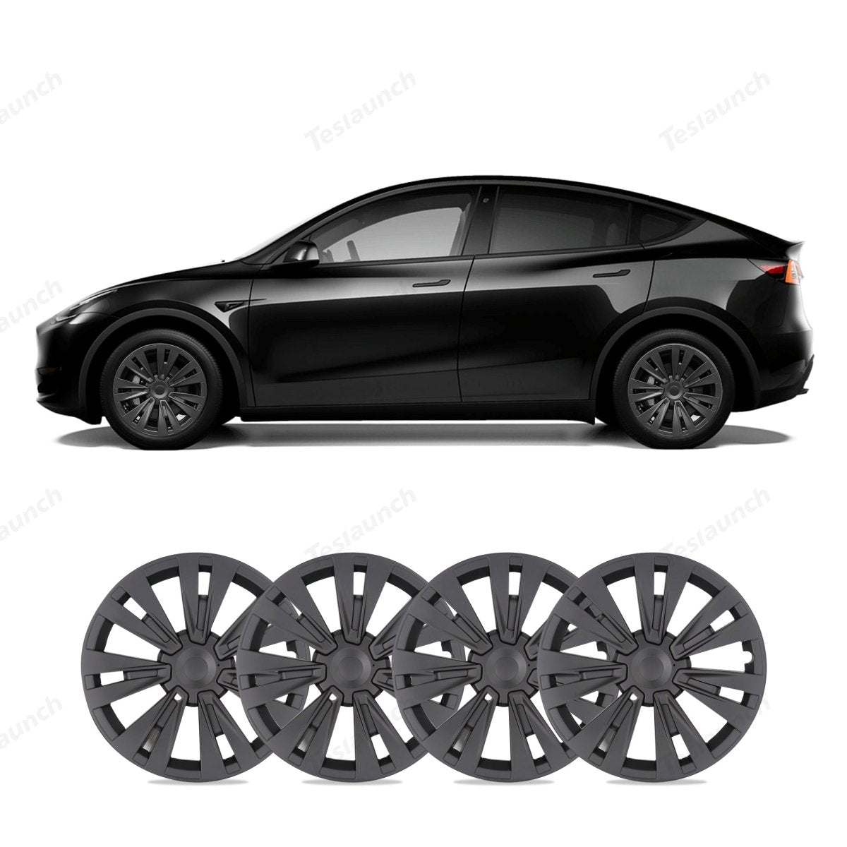 Model Y 19'' Gemini Wheels Cover Hubcaps Replacement 4PCS for Tesla (2020-2024) - T-Launch