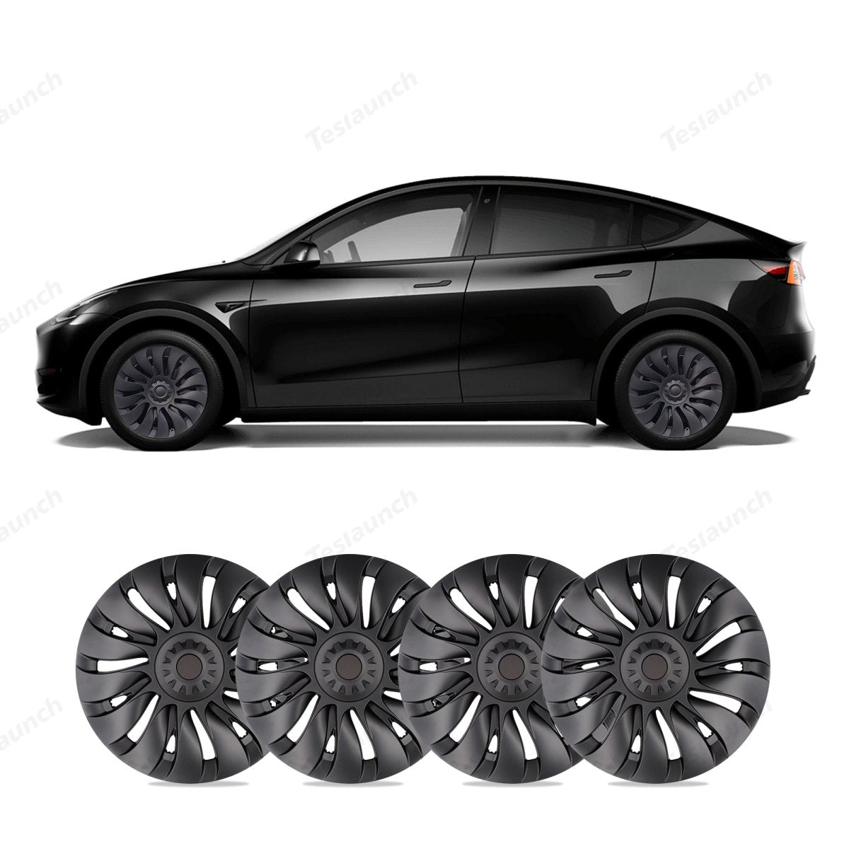 Model Y 19'' Gemini Wheels Cover Hubcaps Replacement 4PCS for Tesla (2020-2024) - T-Launch