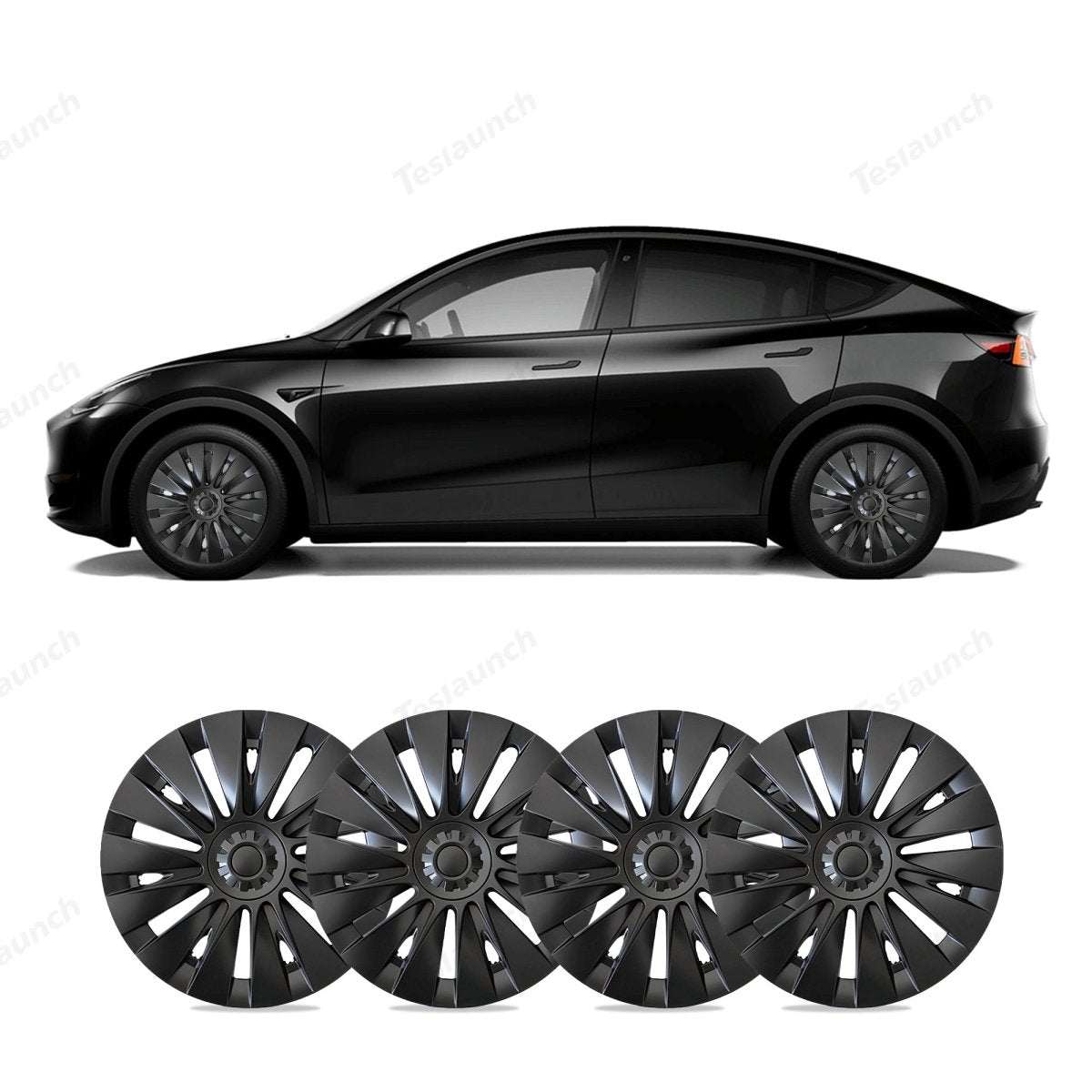 Model Y 19'' Gemini Wheels Cover Hubcaps Replacement 4PCS for Tesla (2020-2024) - T-Launch
