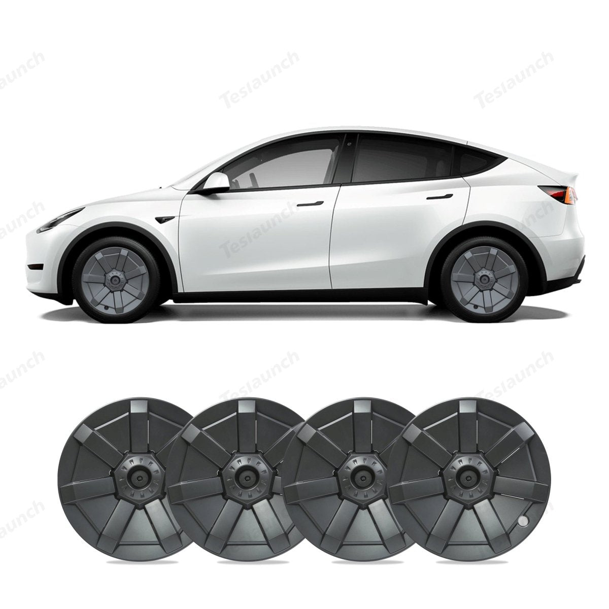 Model Y 19'' Gemini Wheels Cover Hubcaps Replacement 4PCS for Tesla (2020-2024) - T-Launch