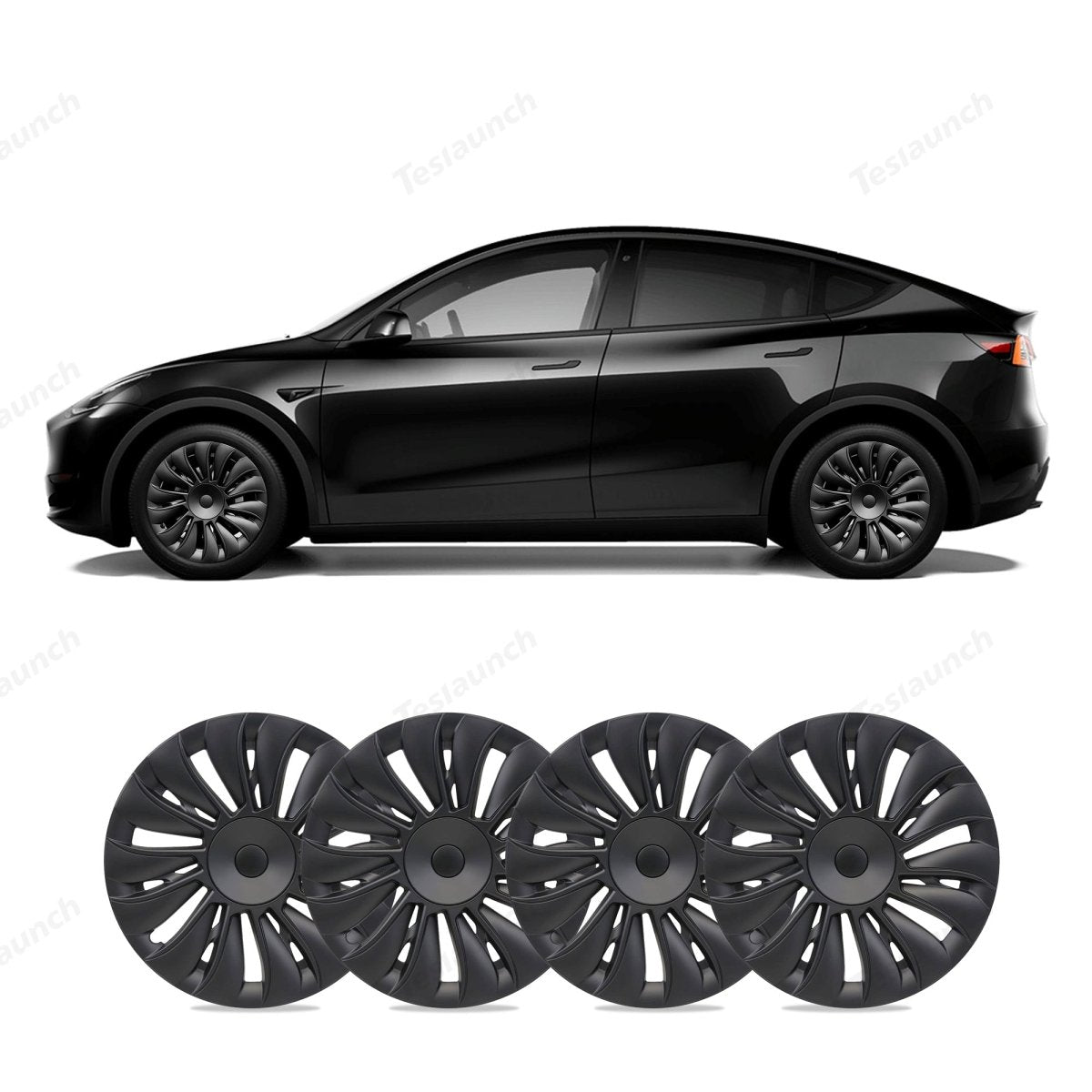 Model Y 19'' Gemini Wheels Cover Hubcaps Replacement 4PCS for Tesla (2020-2024) - T-Launch