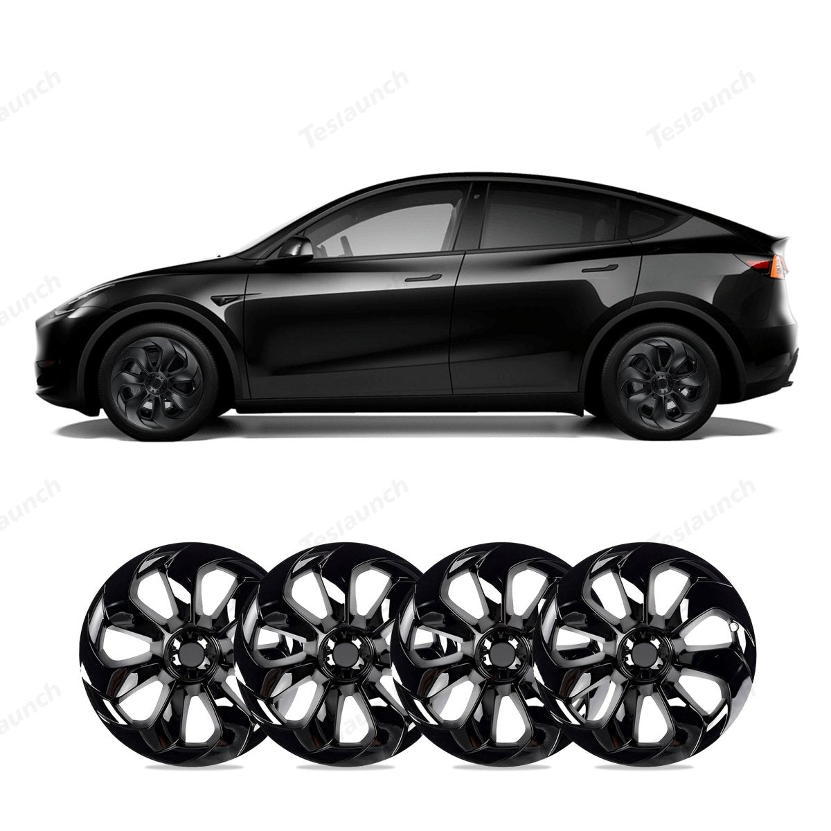 Model Y 19'' Gemini Wheels Cover Hubcaps Replacement 4PCS for Tesla (2020-2024) - T-Launch