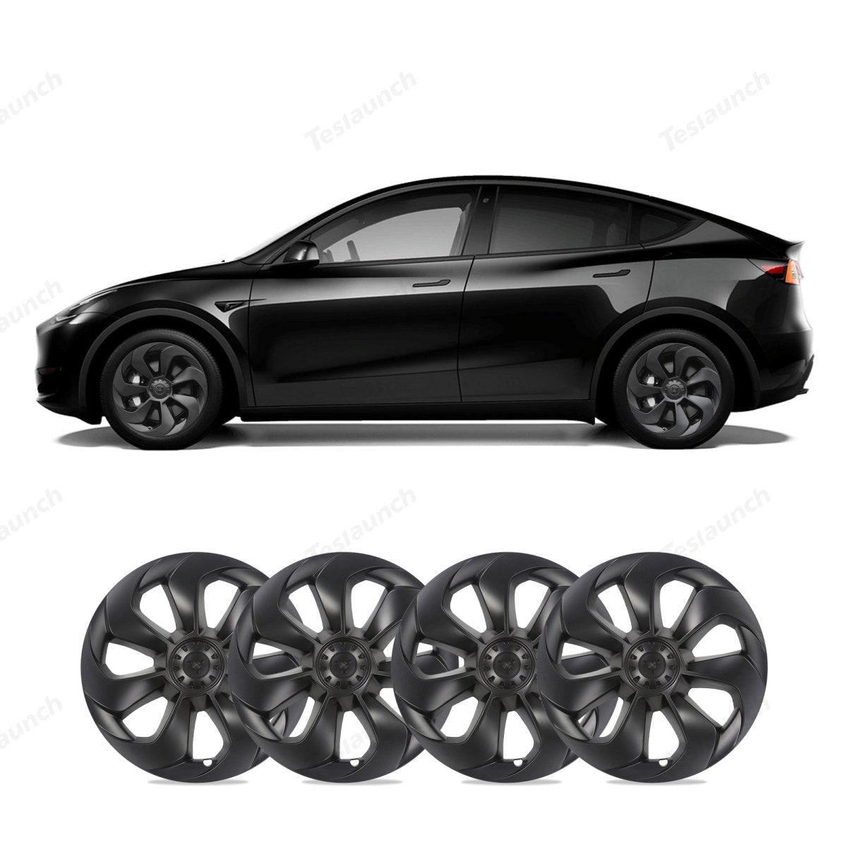 Model Y 19'' Gemini Wheels Cover Hubcaps Replacement 4PCS for Tesla (2020-2024) - T-Launch