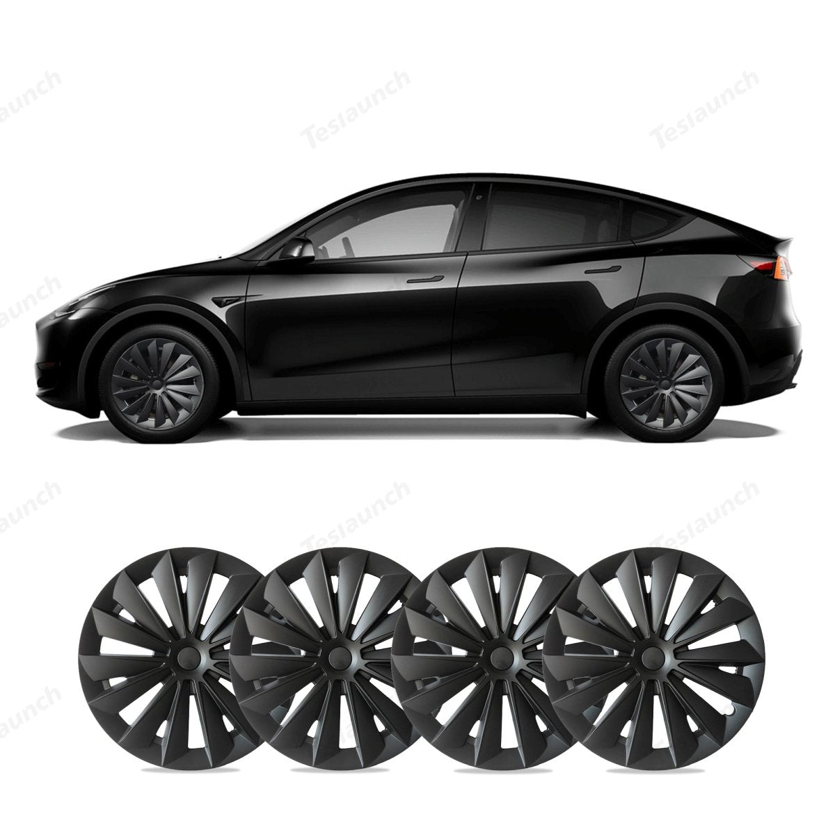 Model Y 19'' Gemini Wheels Cover Hubcaps Replacement 4PCS for Tesla (2020-2024) - T-Launch