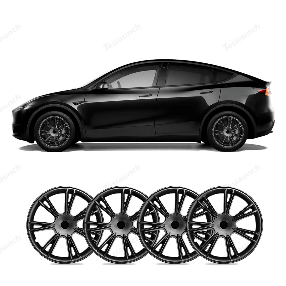 Model Y 19'' Gemini Wheels Cover Hubcaps Replacement 4PCS for Tesla (2020-2024) - T-Launch