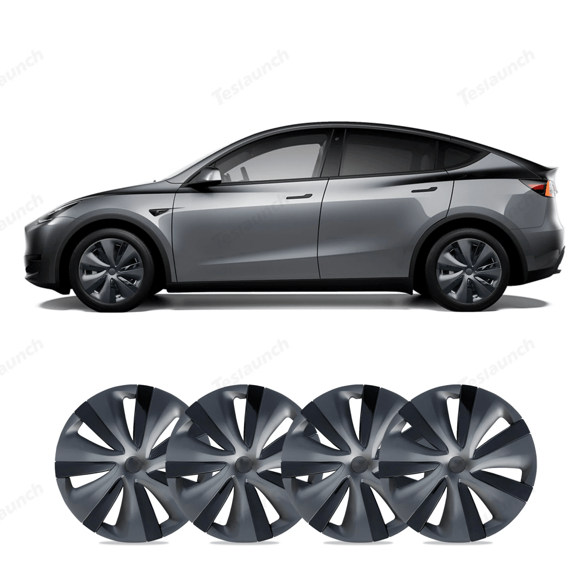 Model Y 19'' Gemini Wheels Cover Hubcaps Replacement 4PCS for Tesla (2020-2024) - T-Launch