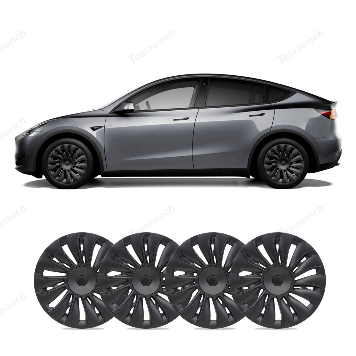 Model Y 19'' Gemini Wheels Cover Hubcaps Replacement 4PCS for Tesla (2020-2024) - T-Launch