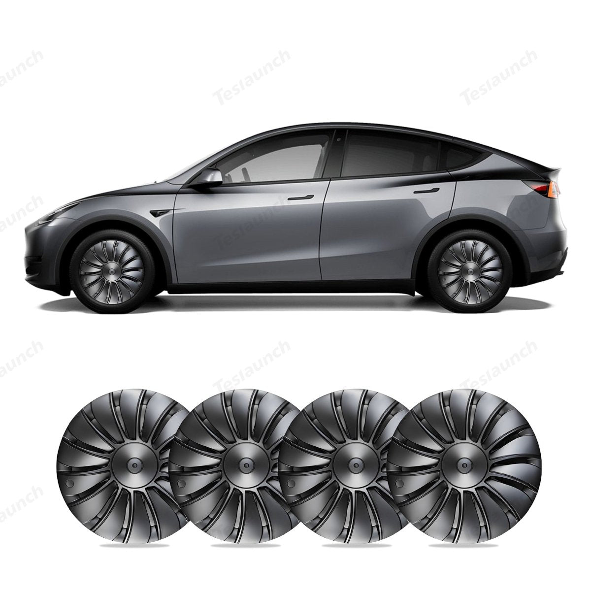 Model Y 19'' Gemini Wheels Cover Hubcaps Replacement 4PCS for Tesla (2020-2024) - T-Launch