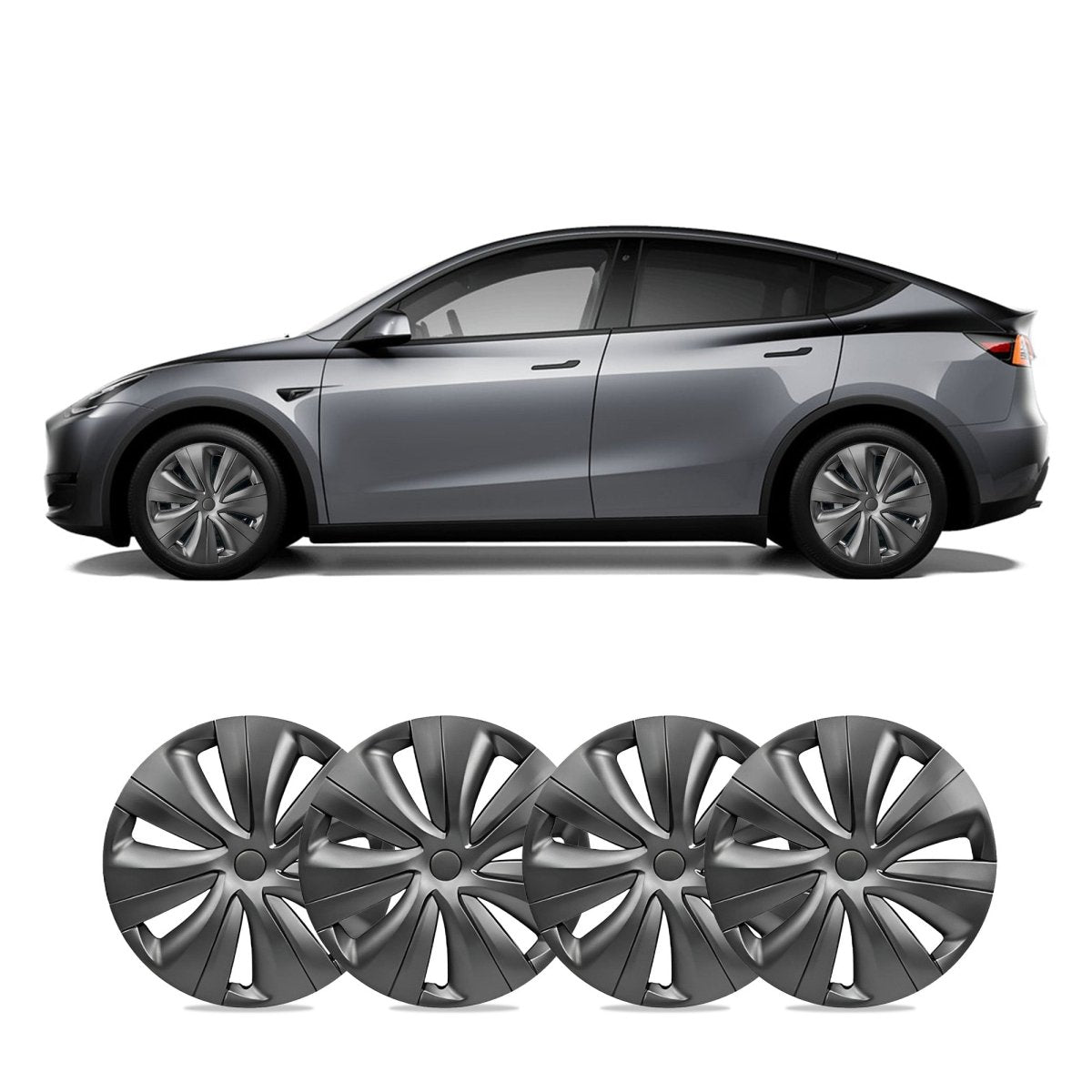 Model Y 19'' Gemini Wheels Cover Hubcaps Replacement 4PCS for Tesla (2020-2024) - T-Launch