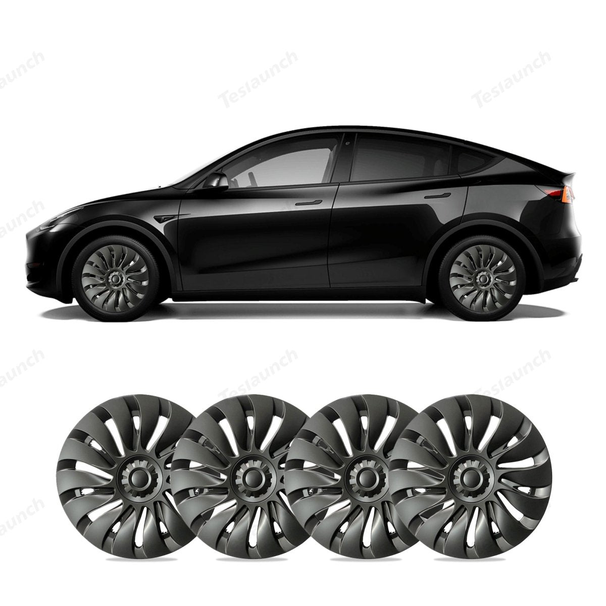 Model Y 19'' Gemini Wheels Cover Hubcaps Replacement 4PCS for Tesla (2020-2024) - T-Launch